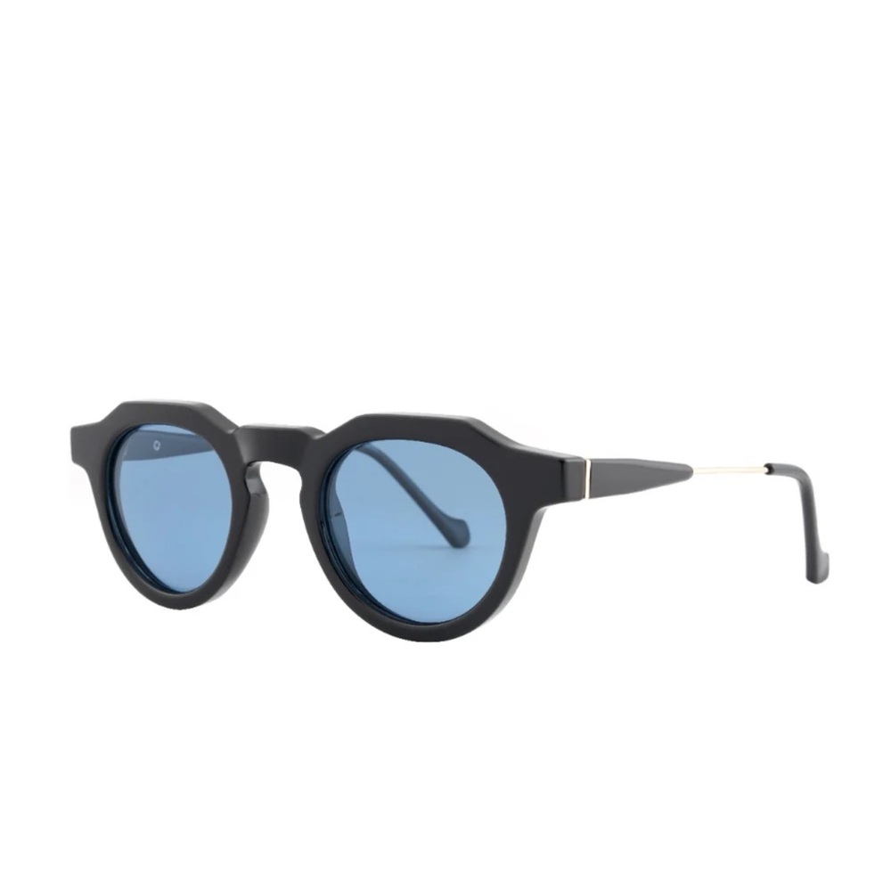 RYAN SIMKHAI KOA | BLACK | BLUE LENS POLARIZED SUNGLASSES